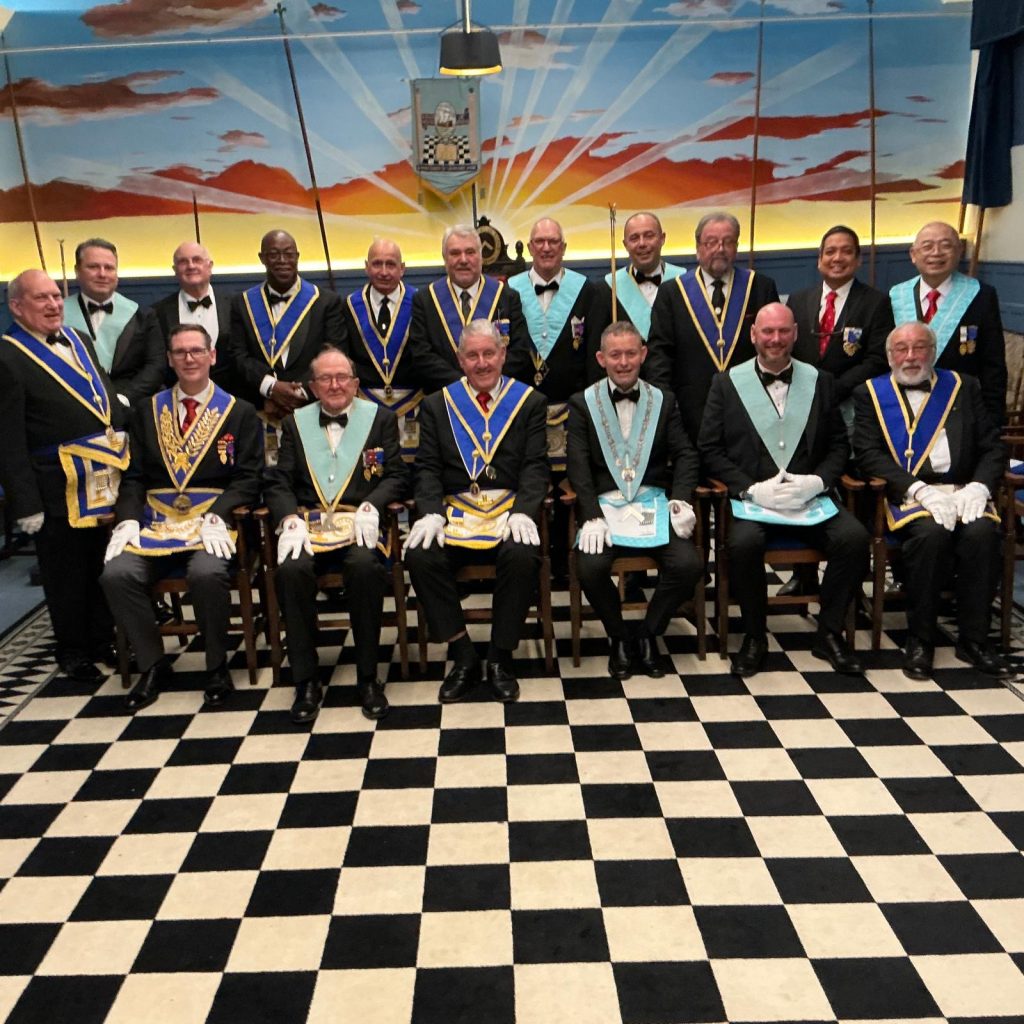 Installation 2025 with the new Temple background looking towards the East