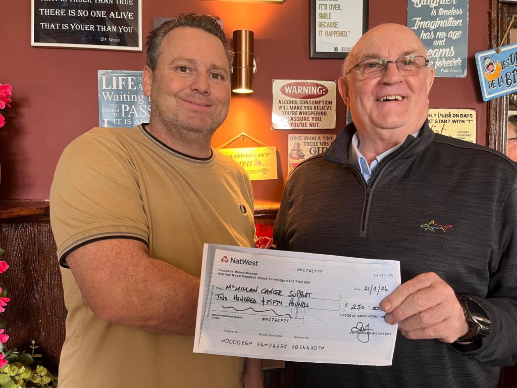 Lodge members helped raise money for Macmillan Cancer during a 12hr darts match